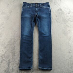 Paige Lennox Jeans Mens 36x32 Blue Dark Wash Slim Straight Stretch Denim Cotton